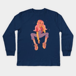 Bubblegum Princess Kids Long Sleeve T-Shirt